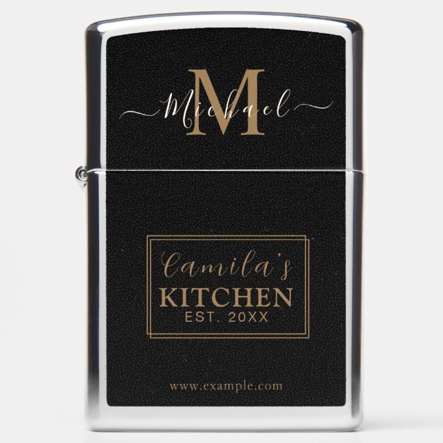 Personalized High Polish Chrome Zippo Lighter (Front)