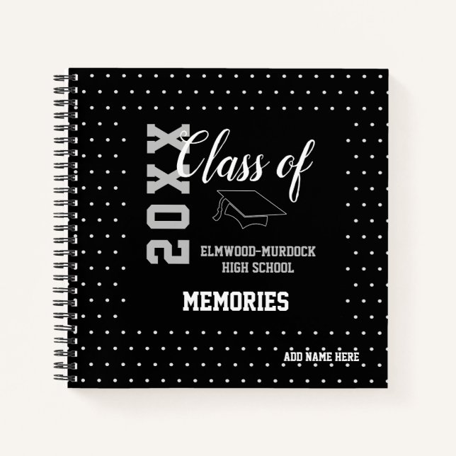 Personalized High School Graduation Guest Book (Front)