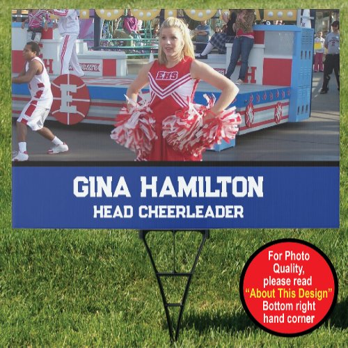 Personalized High School or College Cheerleading Sign