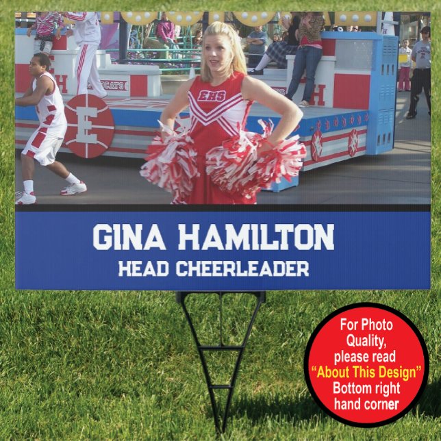 Personalized High School or College Cheerleading Sign (Creator Uploaded)