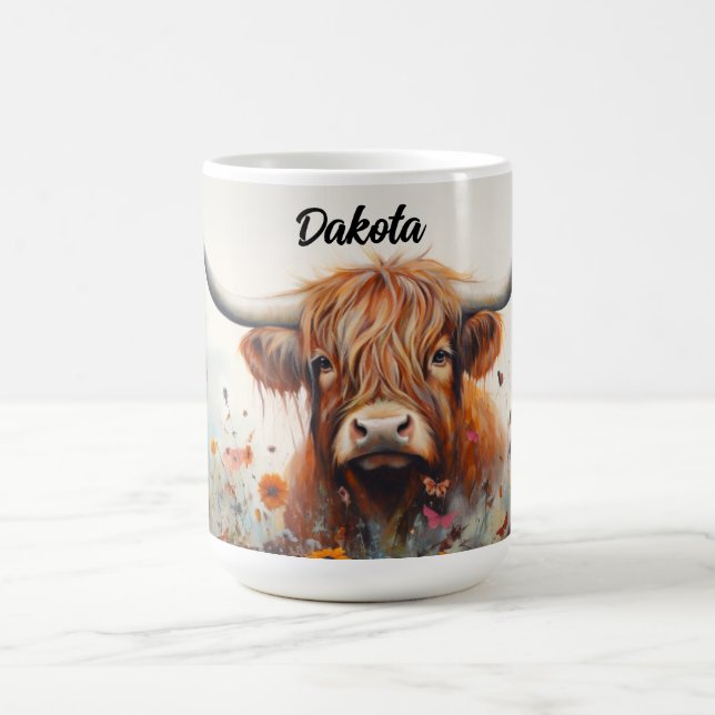 Personalized Highland Cow Mug (Center)