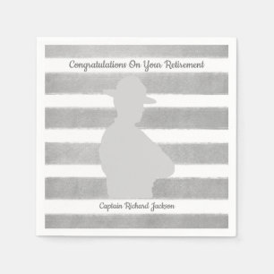 Personalized  Highway Patrol Retirement Party Paper Napkins