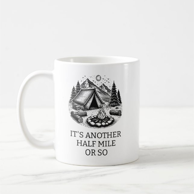 Personalized Hiker Mug, Trail Hiking Cup, nice hik Coffee Mug (Left)