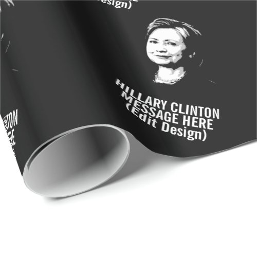 Personalized Hillary Clinton Wrapping Paper