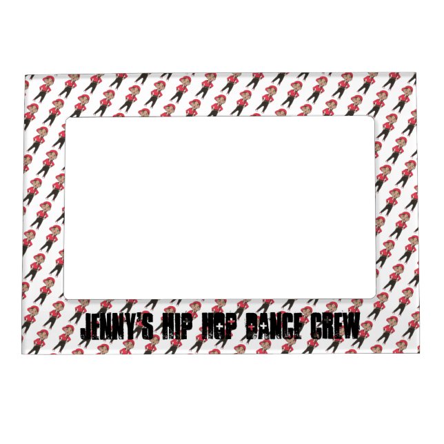 Personalized Hip Hop Crew Dance Team Recital Gift Magnetic Frame (Front)