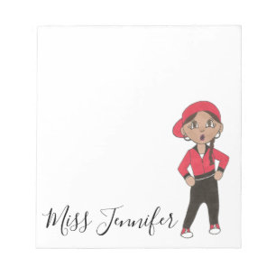 Personalized Hip Hop Jazz Dance Teacher Gift Notepad