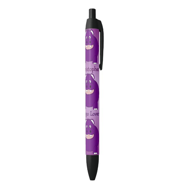 Personalized Hippopotamus Design Pen (Bottom (Vertical))