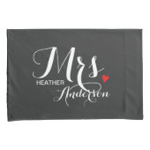 Personalized His and Hers - Mr & Mrs Newlyweds Pillow Case (Front-Right)