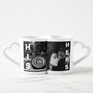 Personalized His and Hers Photo Coffee Mugs