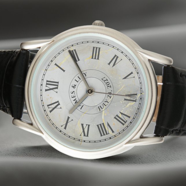 Personalized His & Hers Roman Numeral Watch (Creator Uploaded)