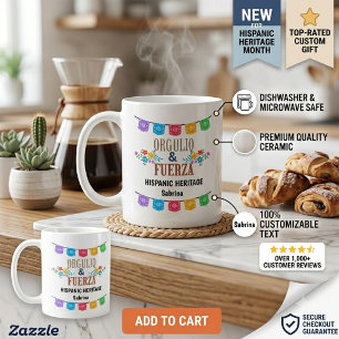 Personalized Hispanic Heritage Month Mug Orgullo
