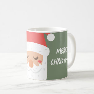 Personalized Ho ho ho Merry Christmas Santa Claus Coffee Mug