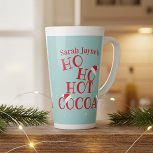 Personalized Ho Ho Hot Cocoa Christmas Latte Mug
