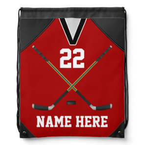 Personalized Hockey Backpacks Your COLORS and TEXT