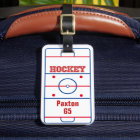 Personalized Hockey Bag Tag