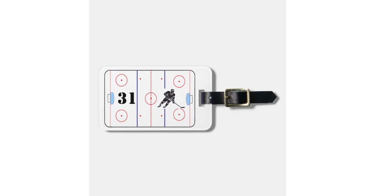 Personalized Hockey Bag Tag Zazzle