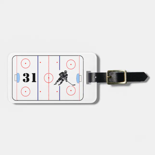 Personalized Hockey Bag Tag Zazzle