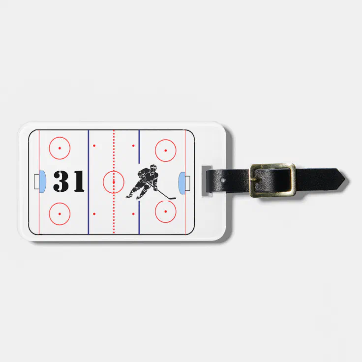 Personalized Hockey Bag Tag Zazzle