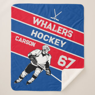 Personalized Hockey Blanket