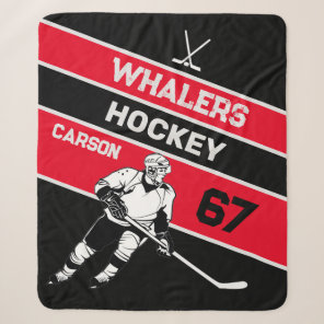 Personalized Hockey Blanket