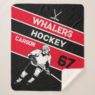 Personalized Hockey Blanket