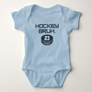 Personalized Hockey Bruh Baby Bodysuit 