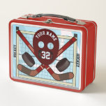 Personalized Hockey Classics On-ice Metal Lunchbox at Zazzle