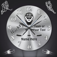 Personalized Hockey Clock, Great Hockey Team Gifts