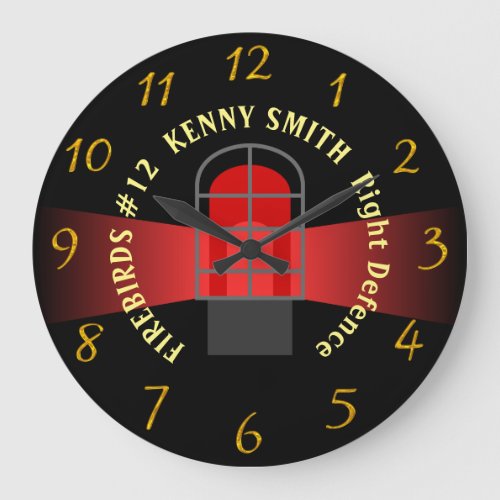 Personalized Hockey clock with YOUR NAME