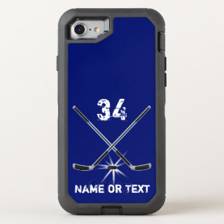 Personalized Hockey iPhone Case, OtterBox Defender