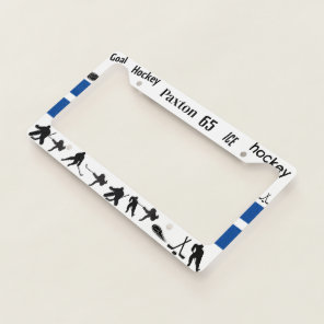 Personalized Hockey License Plate Frame