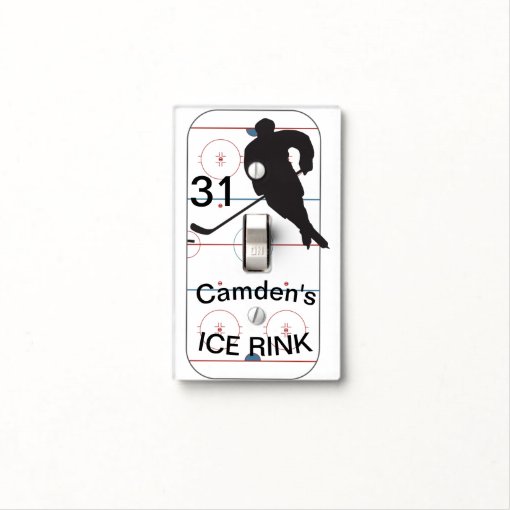 Personalized Hockey Light Switch Cover Zazzle