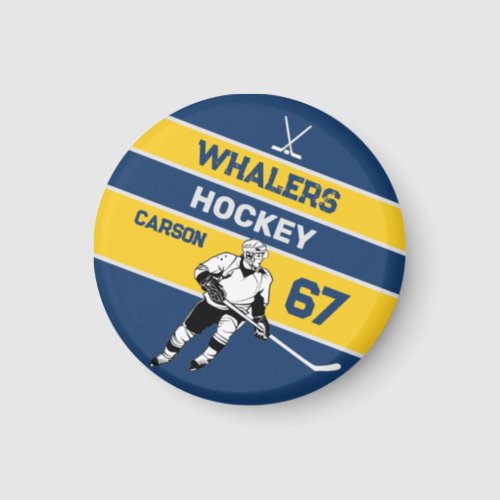 Personalized Hockey Magnet