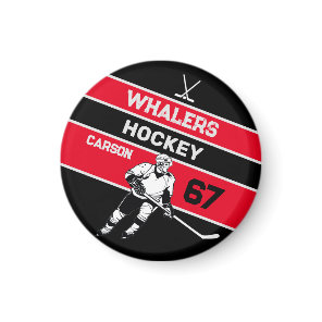 Personalized Hockey Magnet