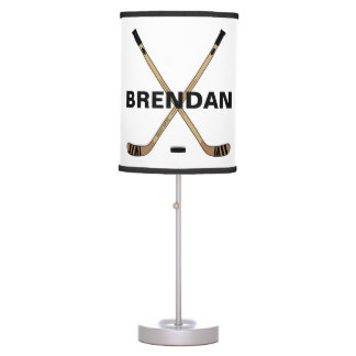 Personalized Hockey Name Custom Table Lamp