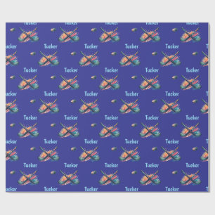 Personalized Hockey Name Wrapping Paper Roll