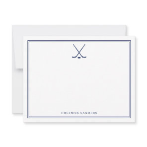 Personalized Hockey Note Card