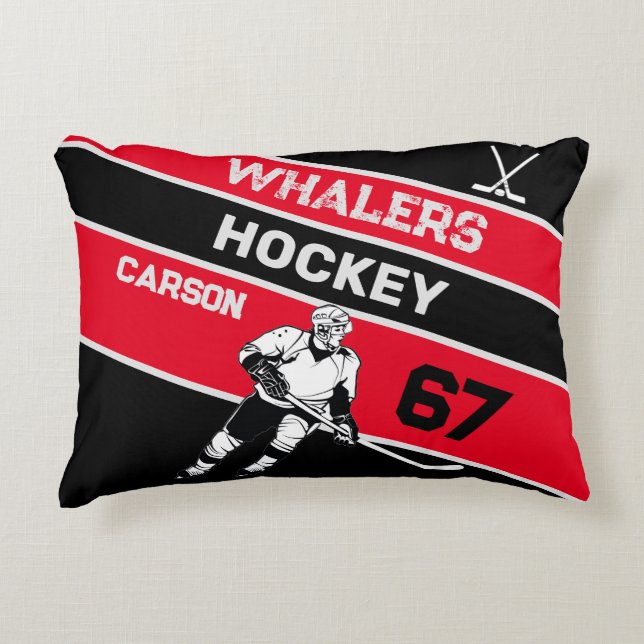 Personalized Hockey Pillow (Front)