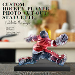 Personalized Hockey Player Acrylic Photo Statuette<br><div class="desc">Showcase the Action | Turn your hockey memories into a captivating keepsake with our custom acrylic photo statuette. Perfect for players, parents, and fans, this unique product highlights the dynamic energy of your favorite player. Simply remove the background of your chosen photo using free online tools to isolate the player....</div>
