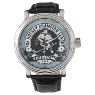 Personalized Hockey Player Ice Rink Team Athlete Watch