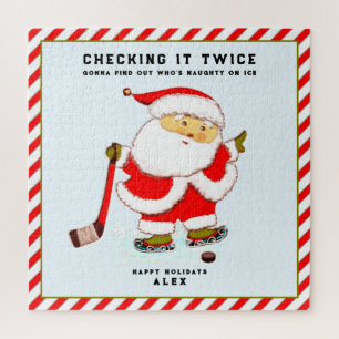 Personalized Hockey Player Jigsaw Puzzle