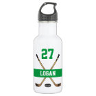 Personalized Hockey Player Name Number Green