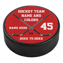 Personalized Hockey Pucks Your 4 Text, Your Colors Personalized Hockey Pucks Your 4 Text, Your Colors