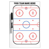 Dry Erase Hockey Rink Sticker