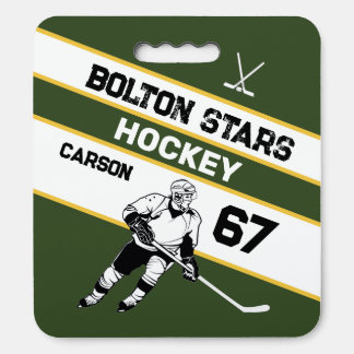 Personalized Hockey Round Stadium Seat Cushion