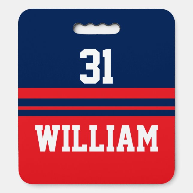 Personalized Hockey Stadium Cushion (Front Vertical)