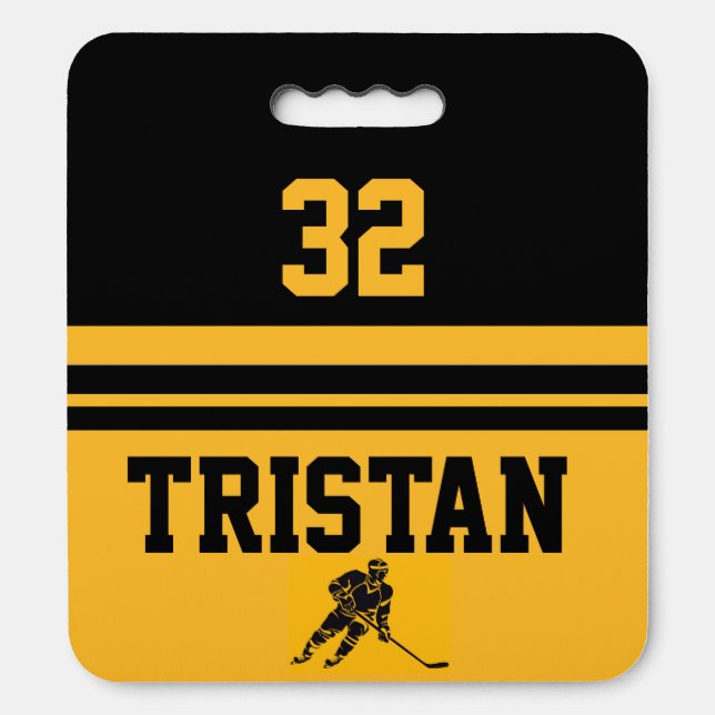 Personalized Hockey Stadium Cushion Seat (Front Vertical)