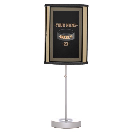 Personalized Hockey Table Lamp (Front)