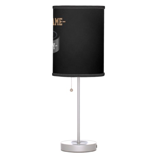 Personalized Hockey Table Lamp (Right)