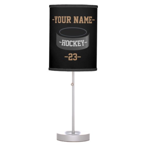 Personalized Hockey Table Lamp